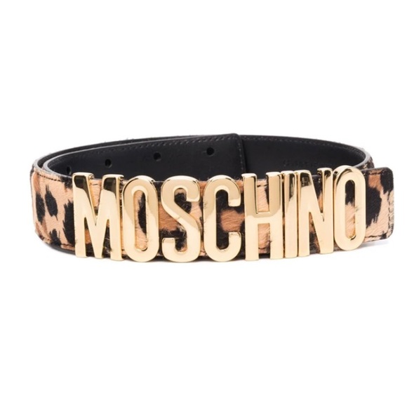 Vintage 90s Moschino leopard 🐆 print belt
